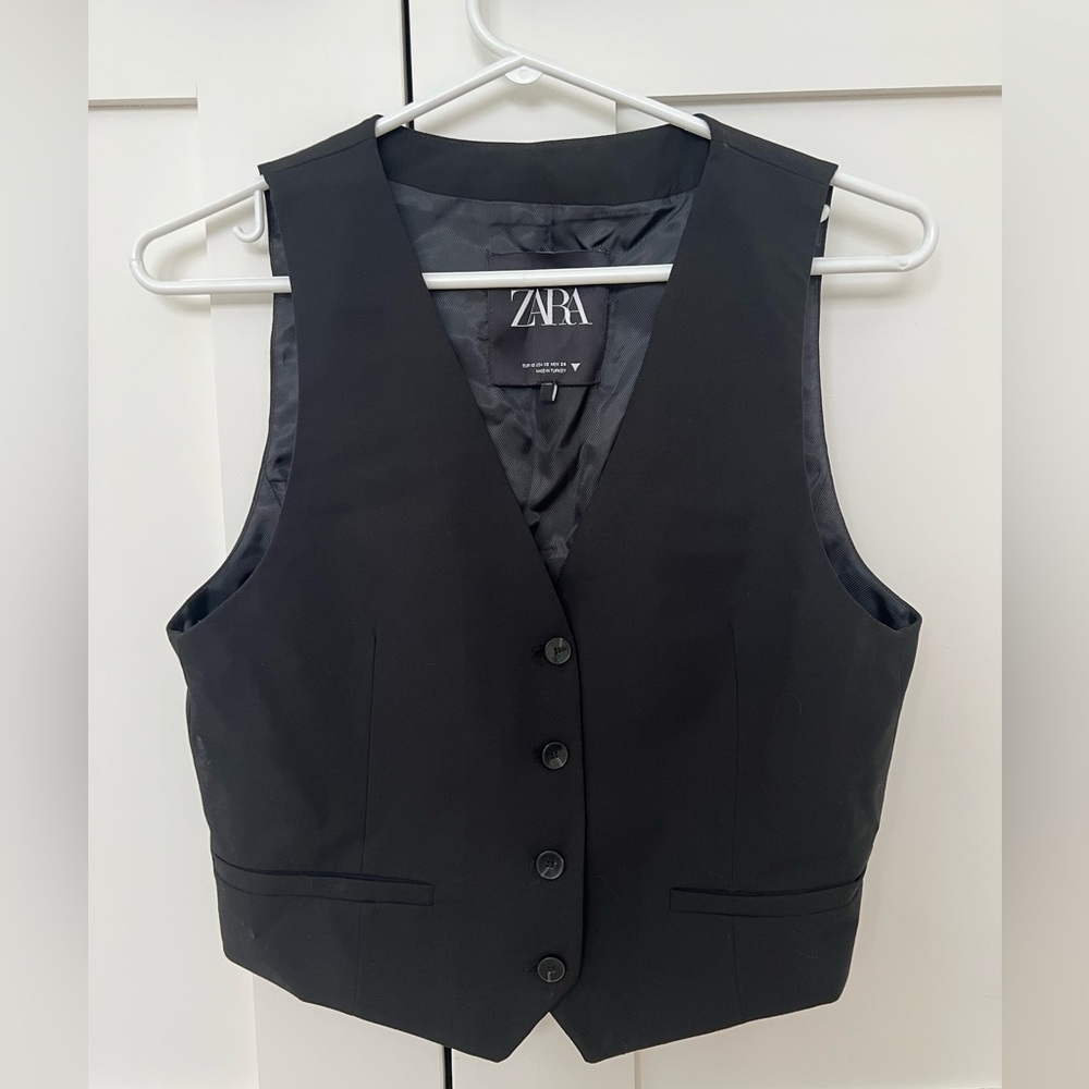 Black Vest Blazer